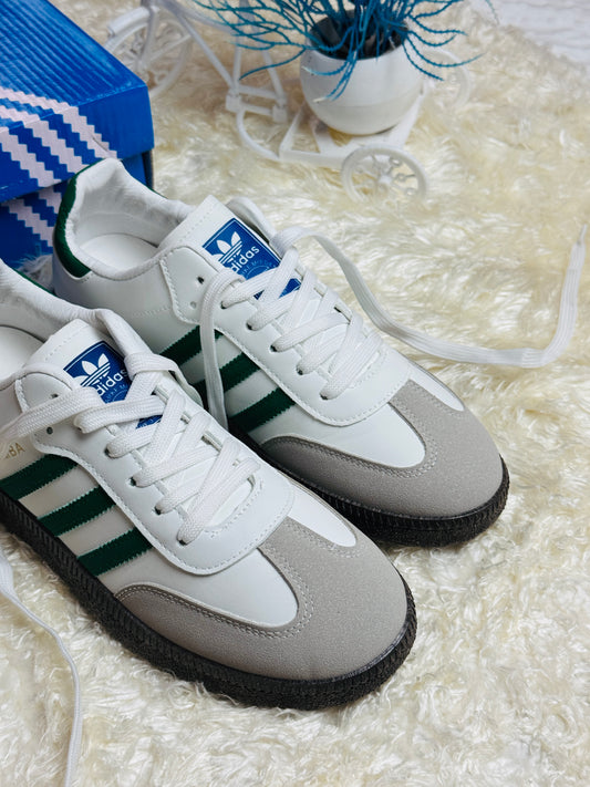 Mens SAMBA OG WHITE GREEN GUM (AAA GRADE)