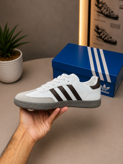 Adidas Samba OG Cloud White/Dark Brown – Premium Collection