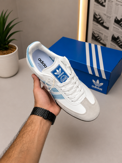 ADIDDAS SAMBA OG CLOUD WHITE SKY BLUE (AAA GRADE)