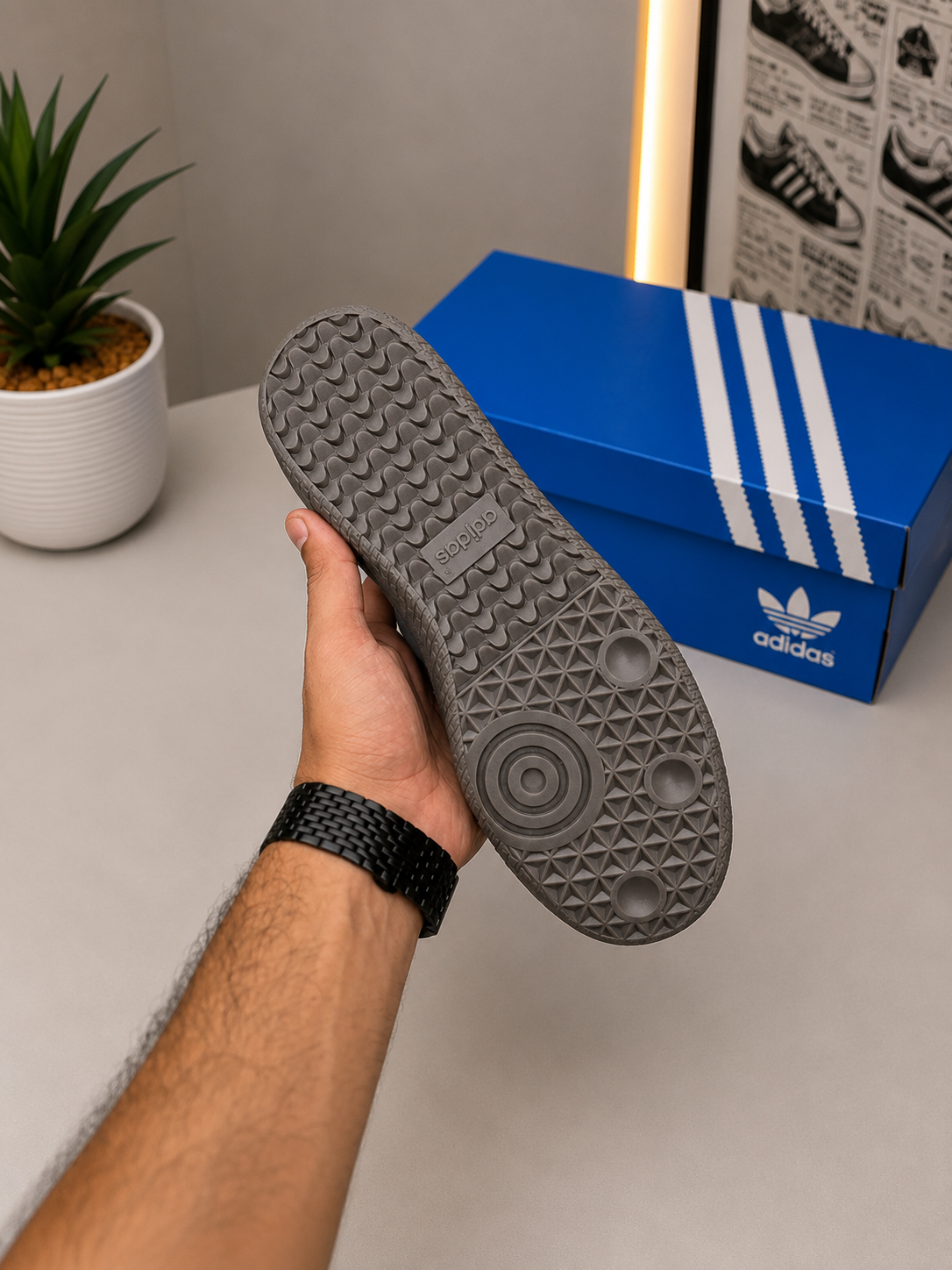 ADIDDAS SAMBA OG CLOUD WHITE SKY BLUE (AAA GRADE)