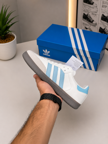 ADIDDAS SAMBA OG CLOUD WHITE SKY BLUE (AAA GRADE)