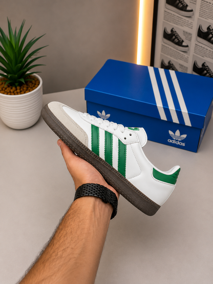 ADIDDAS SAMBA OG WHITE GREEN GUM (AAA GRADE)