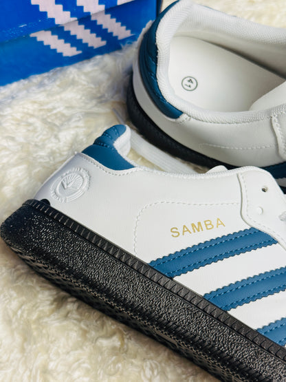 Mens SAMBA OG WHITE ROYAL BLUE (AAA GRADE)