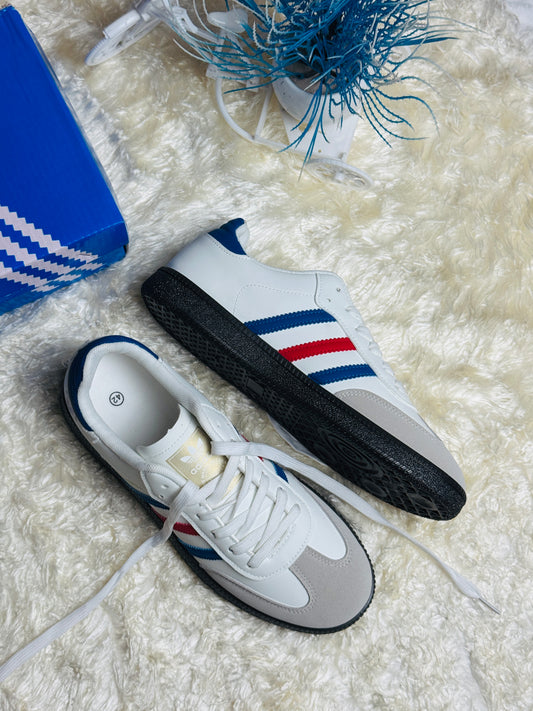 Mens SAMBA OG CLOUD WHITE/BLUE/RED (AAA GRADE)
