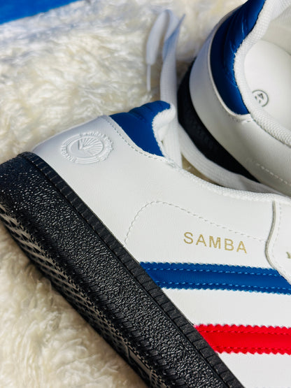Mens SAMBA OG CLOUD WHITE/BLUE/RED (AAA GRADE)