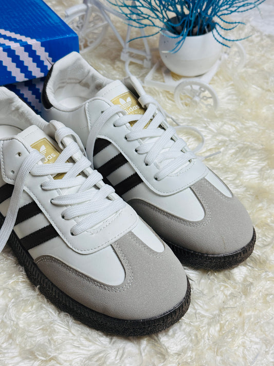 Mens SAMBA OG CLOUD WHITE/DARK BROWN (AAA GRADE)