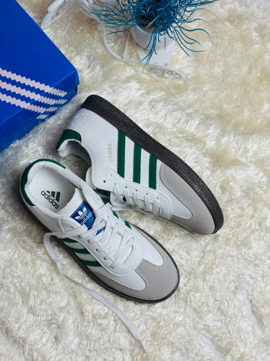Mens SAMBA OG WHITE GREEN GUM (AAA GRADE)