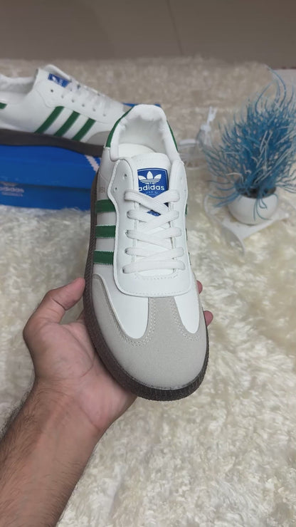 Mens SAMBA OG WHITE GREEN GUM (AAA GRADE)